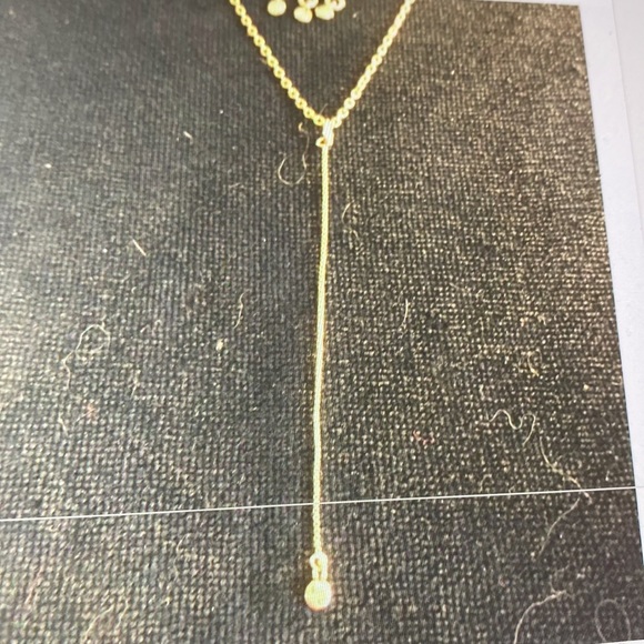 14k GP Levi double 2 necklace circle & Y - Picture 5 of 15